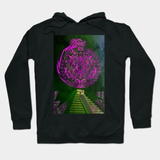the sun and the space in aztec galaxy pyramid ecopop Hoodie